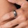 Holzkern Herren-Ring Edelstahl Sumo Eiche/Damast 7