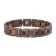 Holzkern Armband für Herren Edelstahl mit Holz Marked Walnuss/Kupferfarben 1