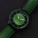 Holzkern Unisex-Armbanduhr Avatar™ Earth Kingdom Achat/Grün 2