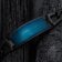 Holzkern Herrenarmband Edelstahl Modulus Blatt Blau/Schwarz 2