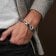 Holzkern Herren Edelstahl-Armband Outlands Schiefer-Silberfarben 4