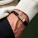 Holzkern Men's Bracelet Wildrider Zebrawood/Black 5