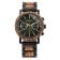 Holzkern Herrenuhr Quarz Chronograph Askja Blatt/Zebrano 1