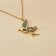 Holzkern Damen-Kette Kindred Marmor/Goldfarben Kolibri 3