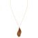 Holzkern Damen-Halskette Sequoia Zebrano/Goldfarben 1