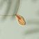 Holzkern Damen-Halskette Sequoia Zebrano/Goldfarben 3