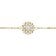 Holzkern Damen-Armband Composition Gem Mondstein/Goldfarben 1
