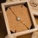 Holzkern Damen-Armband Composition Gem Mondstein/Goldfarben 3
