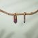 Holzkern Damen-Ohrringe Ohrstecker Sequoia Amaranth/Goldfarben 3