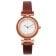 Holzkern Damenarmbanduhr Quarz Ida Walnuss/Marmor 1