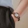 Holzkern Damenarmbanduhr Quarz Ida Walnuss/Marmor 6