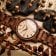 Holzkern Armbanduhr Quarz Herbstdämmerung Walnuss/Ahorn 4