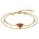 Thomas Sabo A2222-414-10-L19V Damenarmband Elyndra Goldfarben mit Herz Granatrot 1