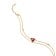 Thomas Sabo A2222-414-10-L19V Damenarmband Elyndra Goldfarben mit Herz Granatrot 2