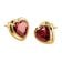 Thomas Sabo H2344-414-10 Damen-Ohrringe Ohrstecker Elyndra Herz Granatrot 2