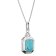 Thomas Sabo KE2366-405-17-L45V Damen-Kette Elyndra Türkisfarbenes Oktagon 1
