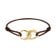 Thomas Sabo A2236-M03-2-L24V Damen Textil-Armband Together Vergoldet Braun 1