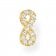 Thomas Sabo H2216-414-14 Single Stud Earring Infinity Gold Tone Image 1