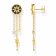 Thomas Sabo H2224-963-7 Women's Dangle Earrings Royalty Star with Stones Gold Tone Image 1
