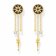 Thomas Sabo H2224-963-7 Women's Dangle Earrings Royalty Star with Stones Gold Tone Image 2