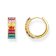 Thomas Sabo CR667-488-7 Women's Hoop Earrings Colourful Stones Gold Tone Image 1