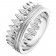 Thomas Sabo TR2282-051-14 Ladies' Ring Crown Leaves Silver Image 2