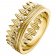 Thomas Sabo TR2282-414-14 Women's Ring Crown Leaves gold tone Image 2
