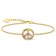 Thomas Sabo A2071-996-7-L19v Ladies' Bracelet Peace Sign Gold Tone Multi-Coloured Image 1