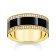 Thomas Sabo TR2446-565-11 Damen-Ring Goldfarben mit Schwarzer Emaille Bild 1