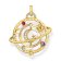Thomas Sabo PE953-776-7 Pendant with Planetary Ring Gold Plated Image 1