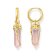 Thomas Sabo CR722-414-9 Women's Hoop Earrings with Rose Quartz Gold Plated Image 1