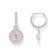 Thomas Sabo CR723-691-9 Women's Hoop Earrings Heart Pink Silver Image 1