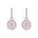 Thomas Sabo CR723-691-9 Women's Hoop Earrings Heart Pink Silver Image 2