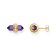 Thomas Sabo H2281-414-13 Women's Stud Earrings with Purple Crystal Gold Tone Image 1