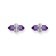 Thomas Sabo H2281-643-13 Women's Stud Earrings Purple Silver Image 2