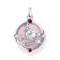 Thomas Sabo PE959-340-9 Pendant Pink with Heart Planet and Stones Silver Image 1