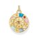 Thomas Sabo PE962-471-7 Pendant Wheel of Fortune with Cosmic Symbols Gold Plated Image 1