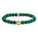 Thomas Sabo A2145-140-6-L17 Men's Beads Bracelet Made of Green Stones Gold Plated Image 1