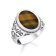 Thomas Sabo TR2454-950-1 Men's Signet Ring With Gold-Blue Tiger's Eye Silver Image 1