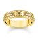 Thomas Sabo TR2455-414-39 Men's Band Ring With Pattern Gold-Plated Image 1