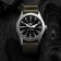 KHS PLASSF.DFSGO Herrenuhr Platoon Solar Flex-Textilband Stahl/Grau 6