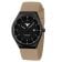 KHS SLIBS.ST Men´s Watch Slingshot Quartz Black/Silicone Strap Beige 1