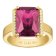 Sif Jakobs Jewellery SJ-R42267-PKCZ-YG Women's Ring Roccanova Altro Grande Gold Tone Pink Image 1