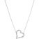 Sif Jakobs Jewellery SJ-N72311-PCZ Women's Heart Necklace Adria Amore Silver Image 1