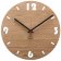 Huamet CH50-A-1604 Wood Wall Clock Oak Round Image 1