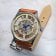 Poljot International 6114.1220102 Unisex-Armbanduhr Handaufzug Vintage Skeleton Braun 3