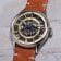 Poljot International 6114.1220102 Unisex-Armbanduhr Handaufzug Vintage Skeleton Braun 4