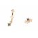 P D Paola AR01-404-U Women's Earrings Star Sign Aries Gold Plated Silver Image 1
