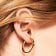 P D Paola AR01-031-U Women's Hoop Earrings Gold Tone Image 2