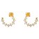 PDPaola AR01-558-U Women's Stud Earrings Villa Gold Tone Image 1
